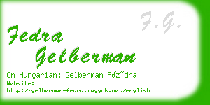 fedra gelberman business card